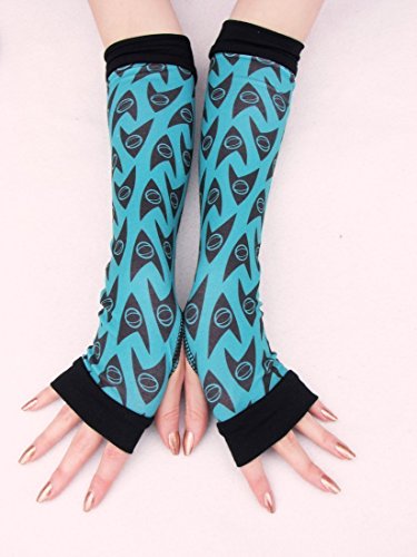 Star Trek Arm Warmers Fingerless Gloves For Cosplay Costumes - Image 4