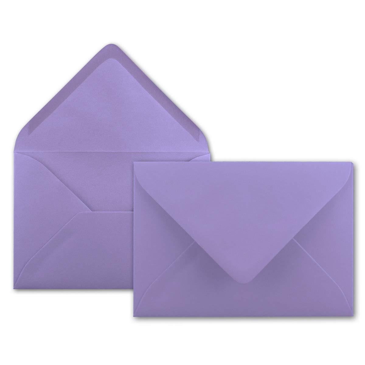 Neuser FarbenFroh 80g/m², B6 envelopes, 175 x 125 mm, Wet Sealing Gesamtparent 100 Umschläge lilac