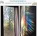 Bloss 3D Decorative Window Film Rainbow Effect Removable Door Window Decoration Static Cling Glass Film Waterproof Window Coveing, 17.7