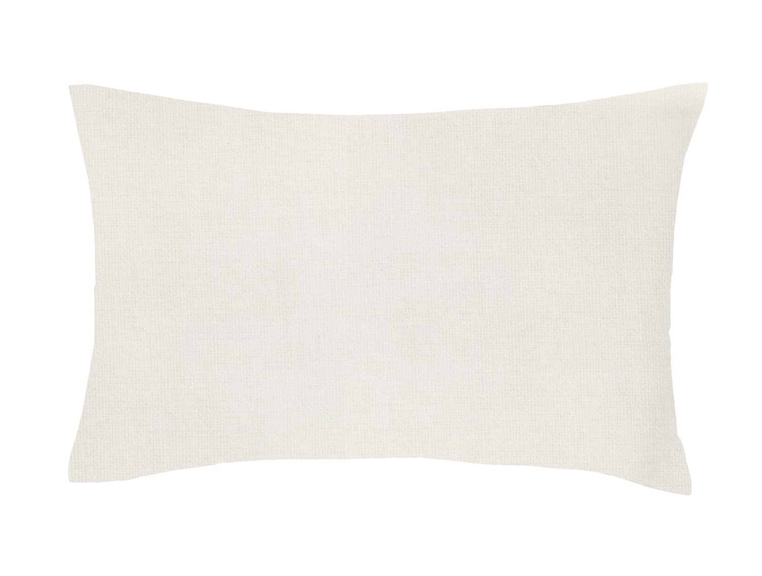 MR&MH 100% Brushed Cotton Soft Flannelette Pillowcase Pair - 2 Pack Plain Dyed Pillow Covers - Brushed Microfiber -Standard Size (50 x 75 cm) - Envelope Closure 12 Colors (Cream)