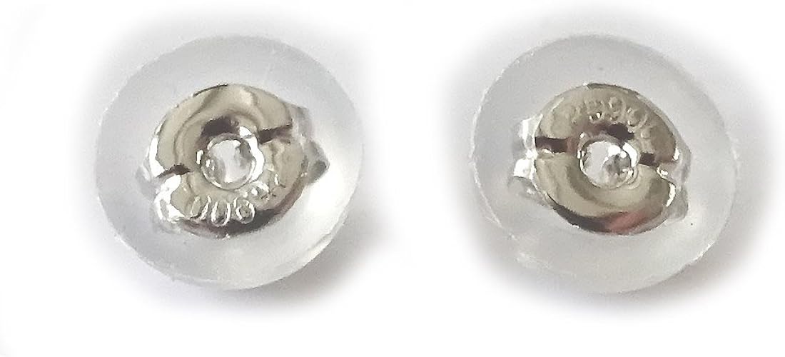 Amazon ピアスキャッチ プラチナ900 シリコン巻 中型 ダブルロックタイプ ピアスキャッチ 通販