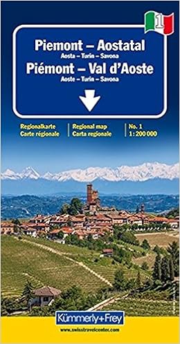Amazon Fr Piemont Val D Aoste Avec Plans De Aoste Turin Savona Carte Regionale Routiere Et Touristique Italie Echelle 1 200 000 Kummerly Frey Livres