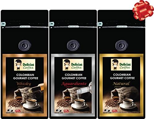 Pure Colombian Coffee Gourmet Variety Pack (PACK OF 3) Cafe Puro Colombiano Gourmet- Paquete de Variedad