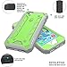 iPhone SE Case, iPhone 5S Case, iPhone 5 Case, POETIC Revolution [Premium Rugged][Shock Absorption & Dust Resistant] Protective Case w/Built-in Screen Protector for Apple iPhone SE Green/Gray