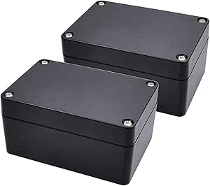 Therlan - Caja de plástico ABS IP65 (2 unidades, 100 x 68 x 50 ...