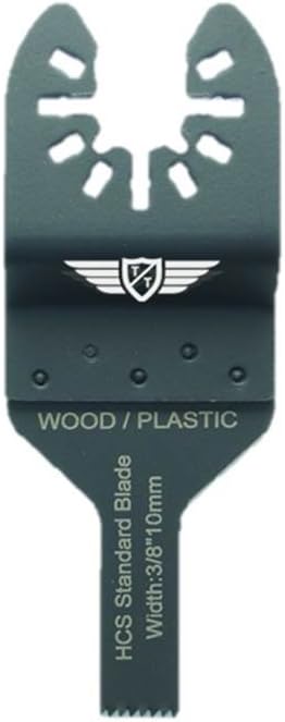 5 x 10mm TopsTools FA10F_5 Fast Fit Wood Cutting Blades Compatible with Dewalt Stanley Black and Decker Bosch Fein (Non-StarLock) Makita Milwaukee Parkside Ryobi Worx (Fast Change) Multi Tool - Image 5