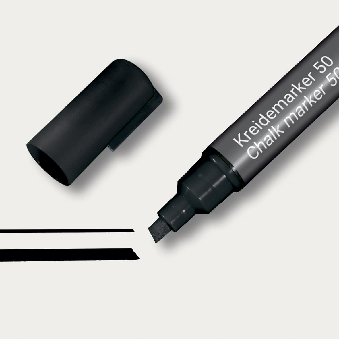 SIGEL BA180 Chalk Marker 50, chisel tip 1-5 mm, Black