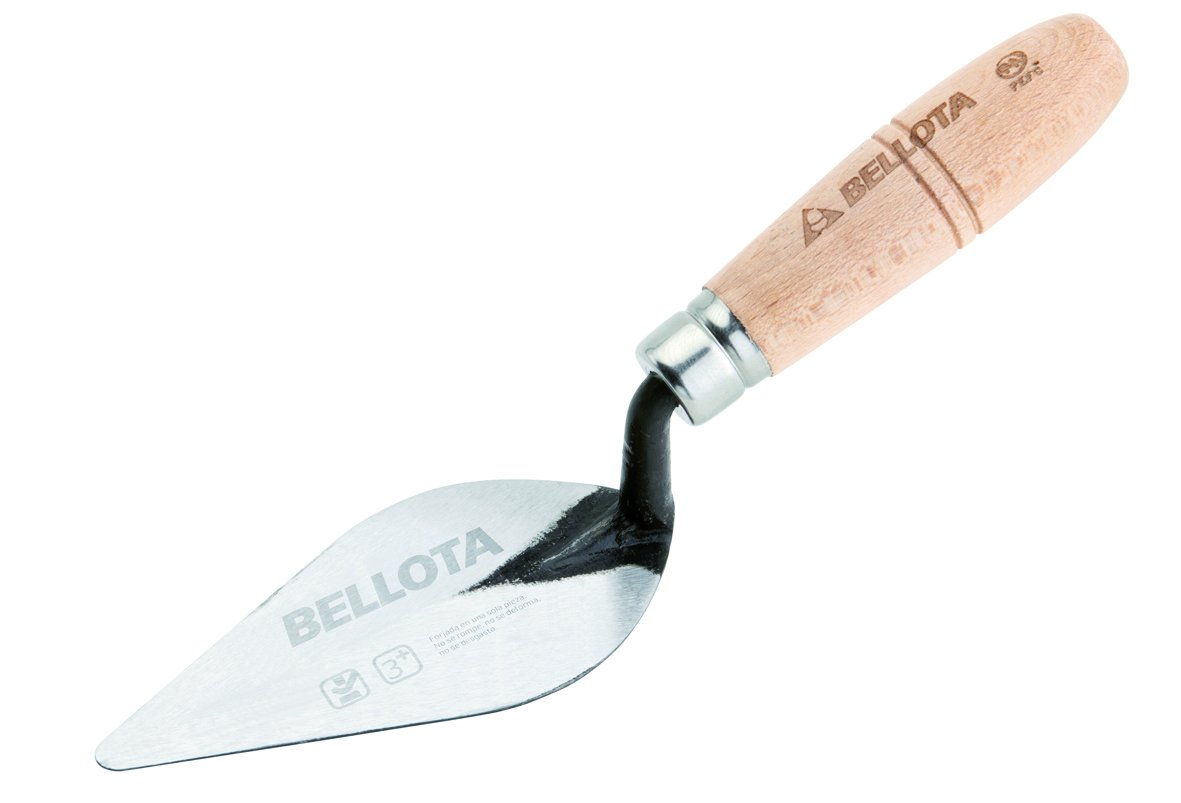 Forged pointing trowel with beech wood handle 135 x 60 mm