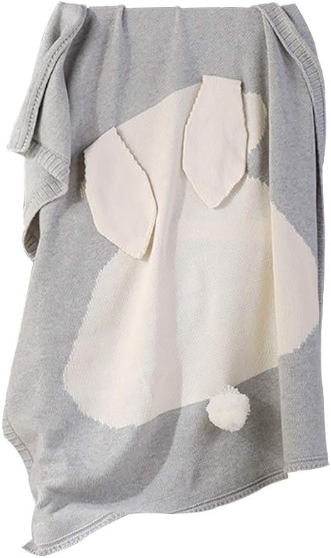 Amazon Co Jp Fs 子供用スローブランケット フェイクファー毛布 フェイクファー ベビーブランケット 子供のお昼寝ブランケット 男の子女の子用 コットンニットブランケット エアコン ウールブランケット グレー 0114 ホーム キッチン