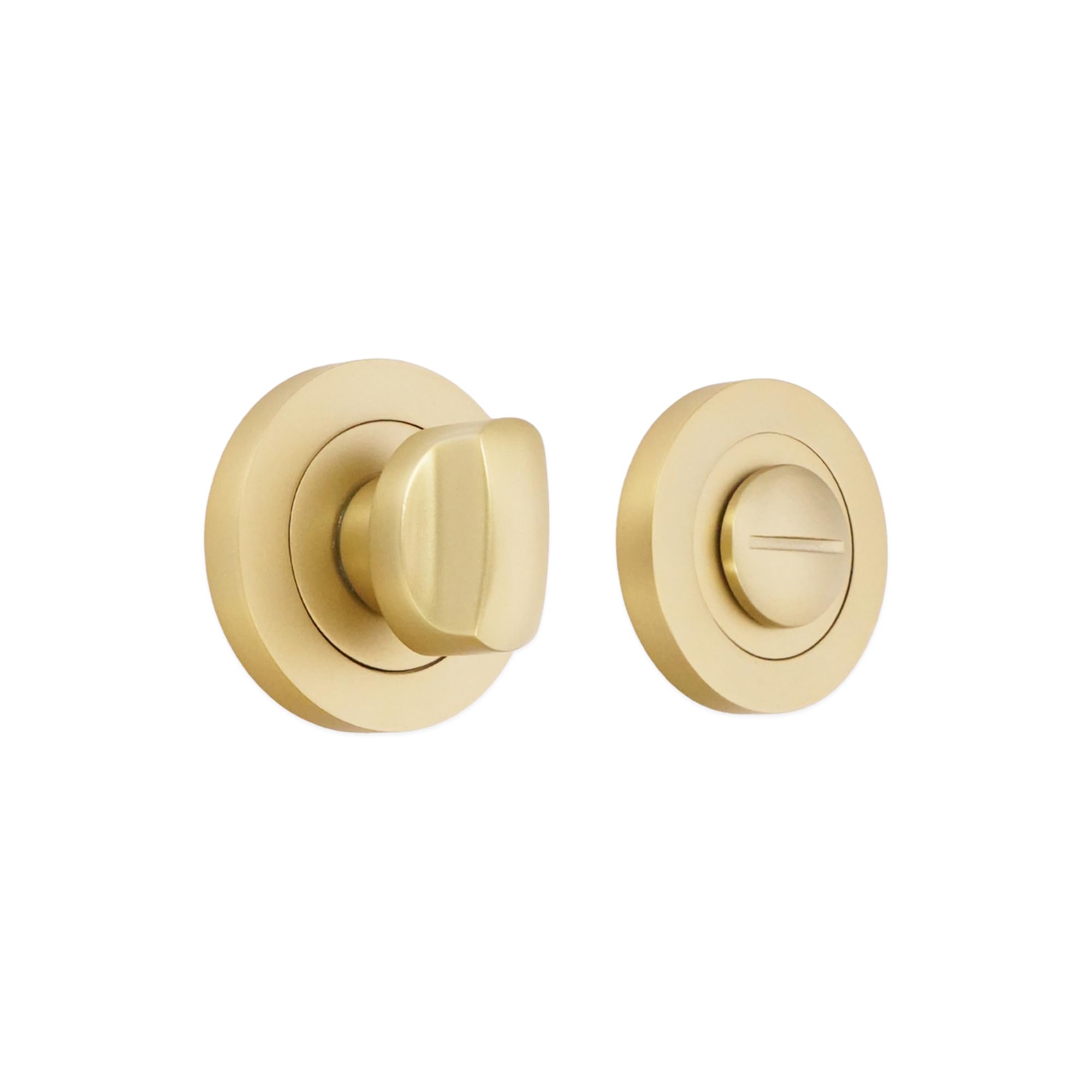 Thumb Turn & Release for Bathroom WC Doors Lock with Emergency Release in Various Finishes (Satin Brass) — image 1