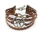Yozzy The Hunger Games Bracelet Katniss Everdeen Mockingjay Birds Infinity Bracelet Leather