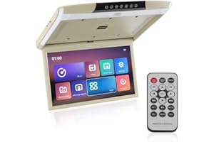 KUNFINE 17.3 Inch Android System Car Roof Mounted Monitor Auto Ceiling Screen HD Video Vehicle Flip Down Overhead Multimedia 