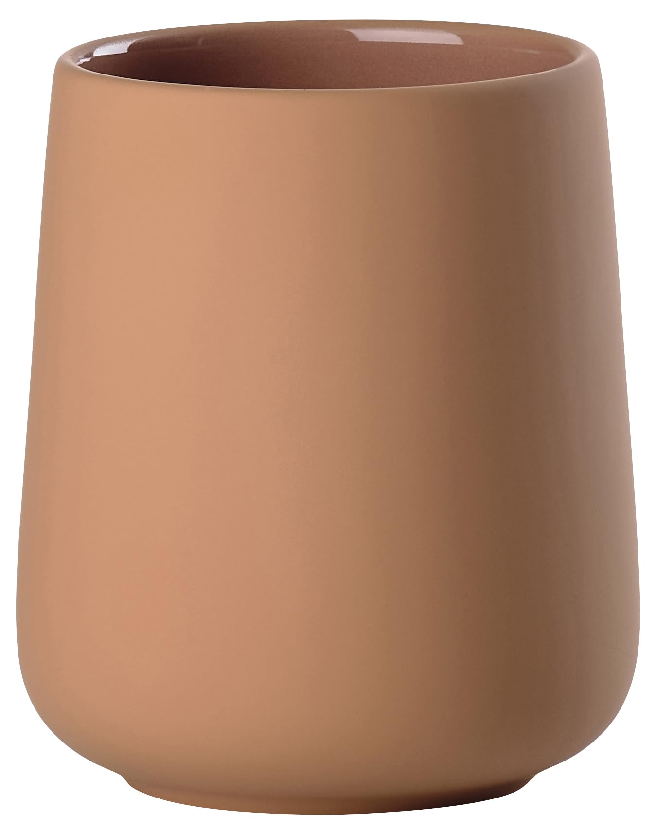 Zone Denmark Nova One Ceramic Toothbrush Cup with Soft Touch Coating Diameter 8 cm Height 10 cm Mandarin