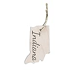 State Christmas Ornaments, Wooden Tree Holiday