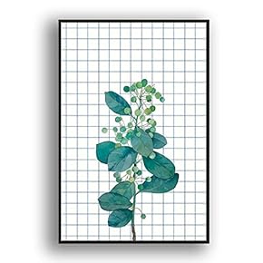 Framed Canvas Wall Art Beautiful Flowers in Grid Giclee Print Gallery Wrap Modern Home Prints Ready to Hang - 16x24 inches