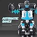 Womdee RC Transformer Car Robot, [2020 Newest] 1:12 Remote Control Cars Robot with Gesture Sensing, One-Button Deformation, 360° Rotating Drifting, Light and Music, Best Gift for Boys and Girlsthumb 4