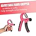 Benificer Hand Gripper Strengthener 5 Pack Adjustable Grip Exerciser, Finger Stretcher Resistance Extensor Bands, Finger Strength Trainer, Hand Therapy Ball & Exercise Ring for Guitar, Rock Climbing