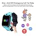 SZBXD Kids Waterproof Smart Watch Phone, LBS/GPS Tracker Touchscreen Smartwatch Games SOS Alarm Clock Camera Smart Watch Christmas Birthday Gifts for School Boy Girls (Blue)