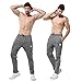Gerlobal Men's Joggers Sweatpants Workout Running Gym Pants with Zipper Pockets