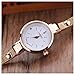 Inkach Women Leather Rhinestone Analog Quartz Wrist Watches Gift (Beige)