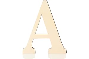 HONGMA Large Wooden Letters 17 Inch, Big Wood Letters A Shape Cutouts Alphabet Unfinished Paintable Wooden Letters for Wall Decor DIY Crafts Painting Birthday Wedding Party Classroom Nursery Home Decor