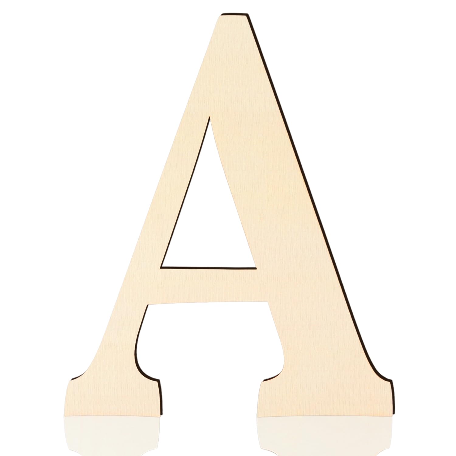 Large Wooden Letters 17 Inch, Big Wood Letters A Shape Cutouts Alphabet Unfinished Paintable Wooden Letters for Wall Decor DIY Crafts Painting Birthday Wedding Party Classroom Nursery Home Decor