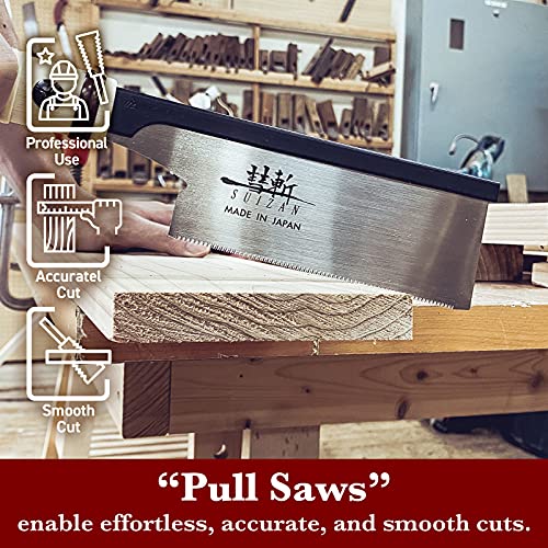 SUIZAN Dozuki Dovetail Saw 6" Cross Cut - Japanese Pullsaw Hand Saws photo 9
