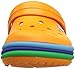Crocs Unisex-Child Crocband Rainbow Band Clogs, Blazing Orange, 1 Little Kid