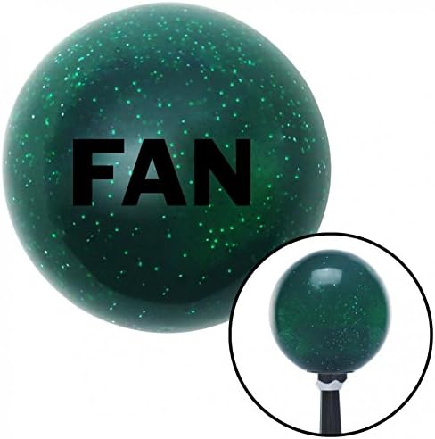 American Shifter Company ASCSNX44281 Black Fan Green Metal Flake Shift Knob with 16mm x 1.5 Insert Camaro gm350 SS SBC Trans Am bowtie RS