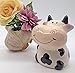 ZCHING Cute Cow Ceramic Piggy Bank Personalized Money Saving Bank for Kids Girls Boy Nursery Gift