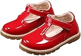PPXID Girl's British Retro T-Bar Princess Oxford Shoes(Toddler/Little Kid)
