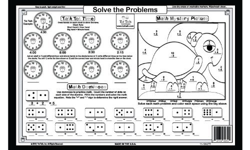 Tot Talk First Grade Math Placemat