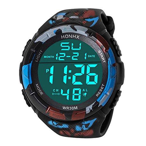 AutumnFall Digital Watch, Men's Analog Adjustable Band Military Army Sport LED Waterproof Wrist Watch 2018 Hot Sale Quartz Watches (C)