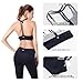 QUEENIEKE Women's Light Support Double-T Back Wirefree Pad Yoga Sports Bra Size L Color Black Pro