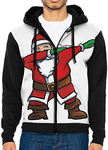 FaceTi Dabbing Santa2 Zip Up Hoodie Lightweight Pullovers Hooded Active Sweatshirts Hoodies
