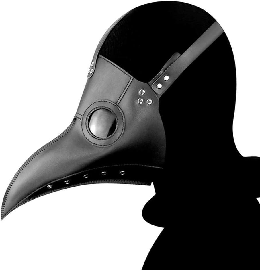 WeTopPlague Doctor Mask Cloak, Halloween Long Nose Beak Gothic Retro Steampunk Costume.