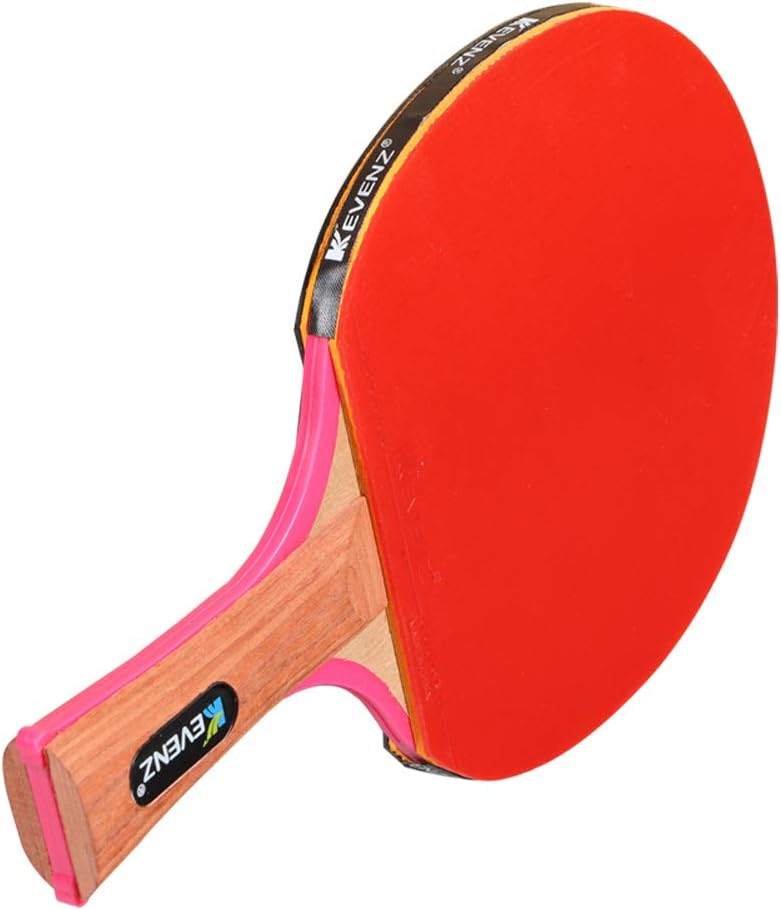 KEVENZ 2-Pack Patent Advanced Table Tennis Racket Come with Anti-Skid Handle, Wooden Blade Surrounded by Rubber (Patent Racket) : Sports & Outdoors