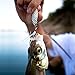 Sougayilang Fishing Spoons Hard Fishing Lures Treble Hooks Salmon Bass Metal Fishing Lure Baits 1/2 OZ