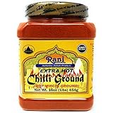 Rani Extra Hot Chilli Powder Indian Spice 16oz (454g) ~ All Natural, No Color added, Gluten Friendly | Vegan | NON-GMO | No S