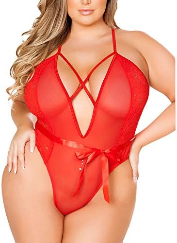 ITISME Lingerie Sexy Sexy Women Girl Plus Size Lingerie Corset Lace Underwear One Piece Pajamas