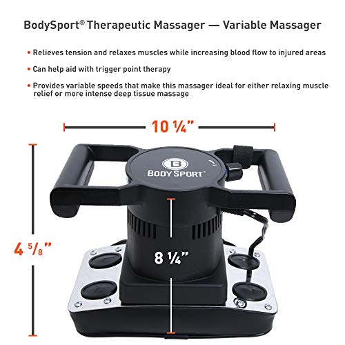 Body Sport Variable Speed Professional Vibrating Massager for Pain and