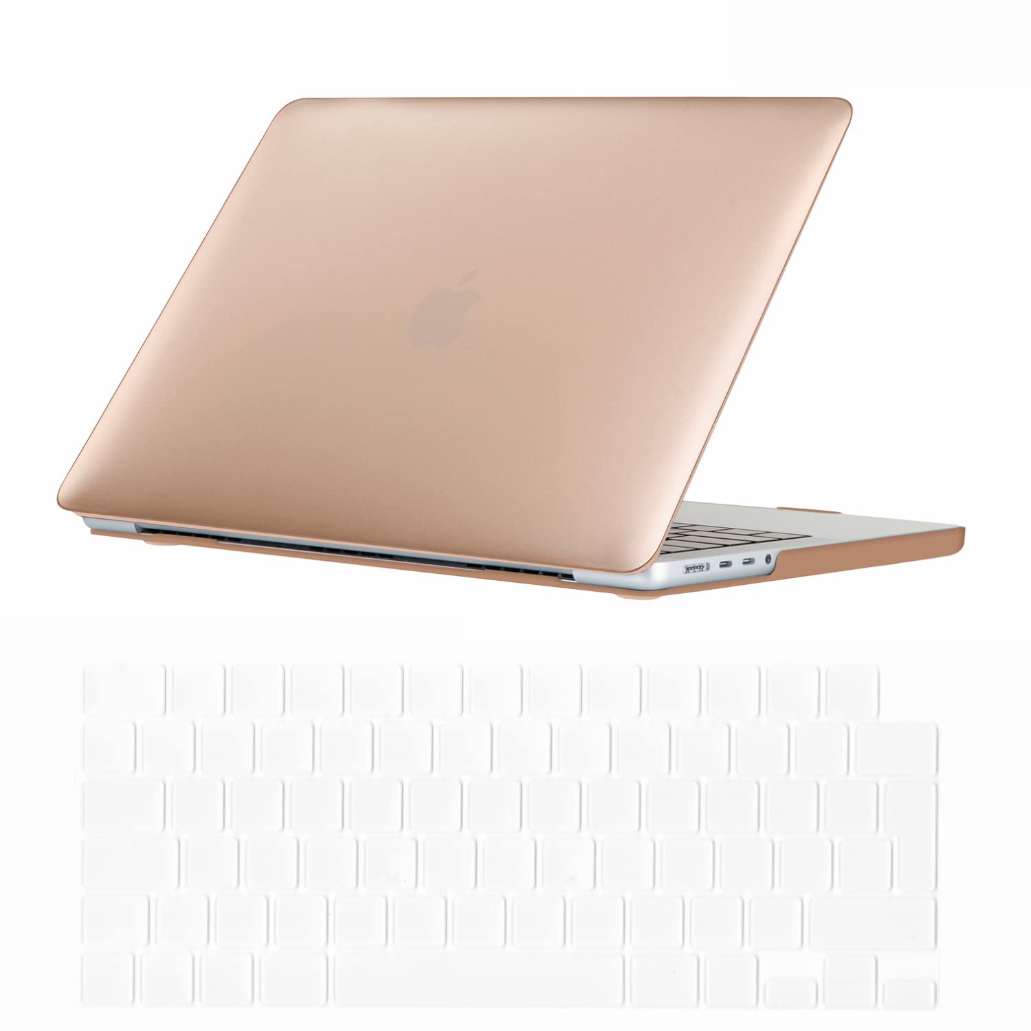 Se7enline Compatible with 2025 2024 2023 2022 2021 MacBook Pro 14 inch Case Hard Shell Laptop Cover for Macbook Pro New Model A2918 A2992 A3112 A3401 A2779 A3434 M5 M4 M3 M2 M1 &TPU Keyboard Skin,Gold โ image 1