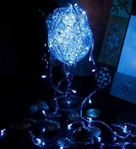 Blackberry Overseas Blue Colored Decorative RICE LED Lights, 15 metre Long