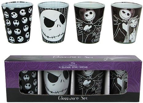 De pesadilla antes de Navidad vasos de chupito 4-unidades: Amazon.es: Hogar