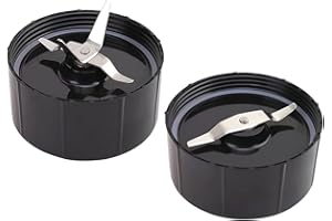 Zuikn Cross Blade/Flat Blade Compatible with Magic Bullet Blender Mixer 250W MB1001,Mini-Food Processor Blade Replacement Par