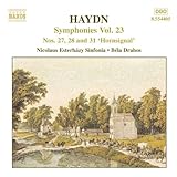 Disco de Franz Joseph Haydn: «Symphonies-Vol. 23» (Anverso)