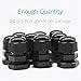 Lantee PG 9 Cable Gland - 20 Pieces Black Plastic Nylon Waterproof Wire Glands Connector Fitting