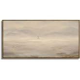ARPEOTCY Extra Large Framed Wall Art, Christian Jesus Wall Decor, 20x40inch | Abstract Vintage Religious Landscape Canvas Prints for Living Room, Scenery Long Picture for Bedroom Prayer Room