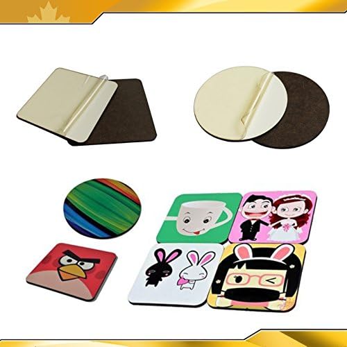 24 pcs Sublimation Wooden Mug Coaster Blanks for Sublimation Heat press