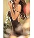 ETAOLINE Womens Sexy Sheer Lingerie Set Strappy Back Mesh Babydoll Nightwear Black